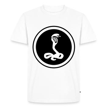 Snake Cobra - Men's Premium Organic T-Shirt - white - Front - Nico (187cm)