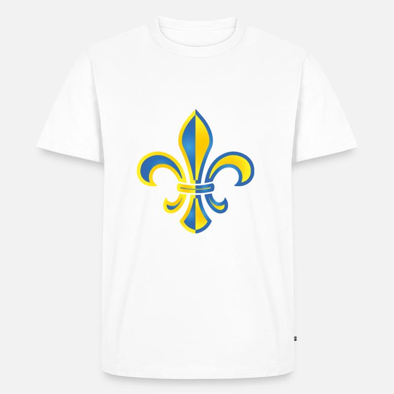 Fleur de Lys - T-shirt Premium bio Homme - blanc