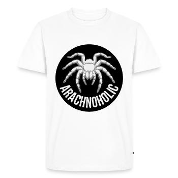 Silhouette de grande tarentule poilue arachnoholic - T-shirt Premium bio Homme - blanc - Devant - Nico (187cm)