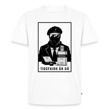 Irischer Vatertag - Tiocfaidh Ár Lá - Männer Premium Bio T-Shirt - Weiß - Vorne - Nico (187cm)