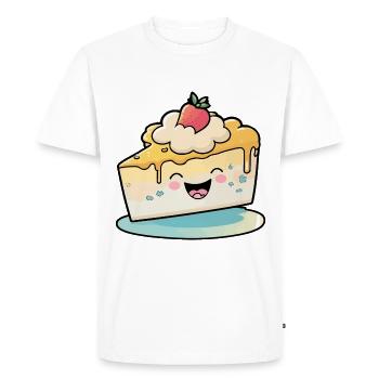 Cheesecake Comic - T-shirt Premium bio Homme - blanc - Devant - Nico (187cm)
