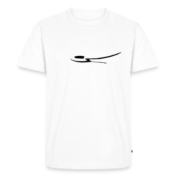 Glider Glider Glider Pilot Pilot - Men's Premium Organic T-Shirt - white - Front - Nico (187cm)