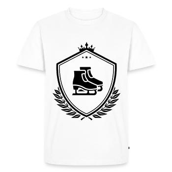 Armoiries des patins à roues alignées - T-shirt Premium bio Homme - blanc - Devant - Nico (187cm)
