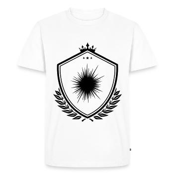 Armoiries de l’icône de l’oursin - T-shirt Premium bio Homme - blanc - Devant - Nico (187cm)