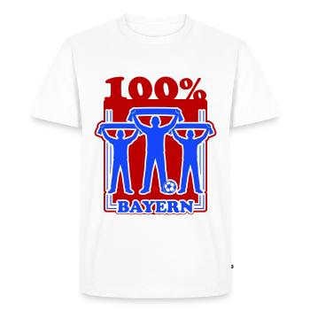 Bayern Football - Men's Premium Organic T-Shirt - white - Front - Nico (187cm)