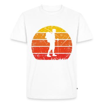 Vintage Sun and Hiking - - Men's Premium Organic T-Shirt - white - Front - Nico (187cm)