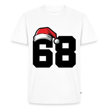 68 Numéro Noël - T-shirt Premium bio Homme - blanc - Devant - Nico (187cm)