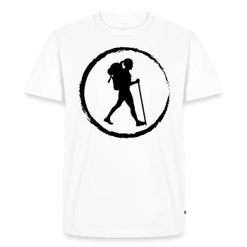Corrik et Errant - (2) - T-shirt Premium bio Homme - blanc - Devant - Nico (187cm)