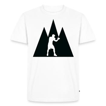 Triangle Mountain Boxing - Bo - T-shirt Premium bio Homme - blanc - Devant - Nico (187cm)