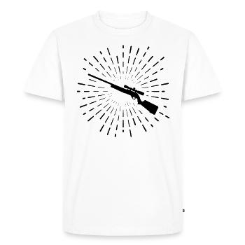 Fireworks and hunting - - Men's Premium Organic T-Shirt - white - Front - Nico (187cm)