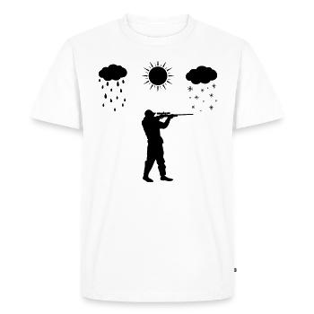 All seasons and hunting - (2) - Men's Premium Organic T-Shirt - white - Front - Nico (187cm)