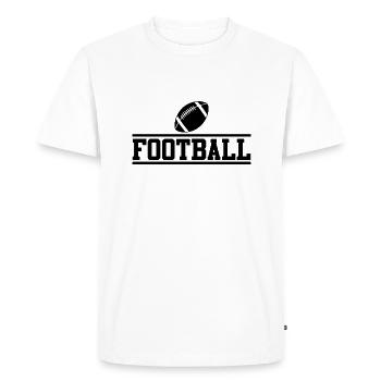 American Football Lettering USA Sport - Men's Premium Organic T-Shirt - white - Front - Nico (187cm)