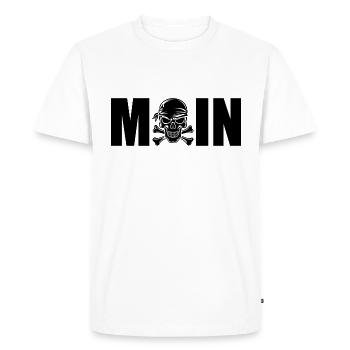 MOIN TOTENKOPF Bienvenue Allemagne du Nord - T-shirt Premium bio Homme - blanc - Devant - Nico (187cm)
