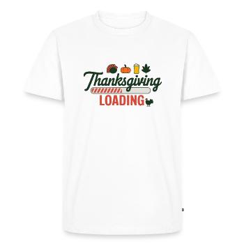 Thanksgiving Chargement Barre de chargement de Thanksgiving - T-shirt Premium bio Homme - blanc - Devant - Nico (187cm)