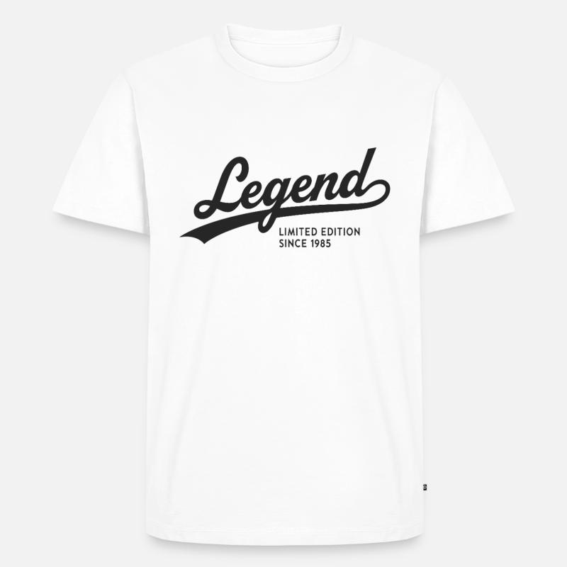 Legend Limited Edition Since 1985 - Männer Premium Bio T-Shirt - Weiß