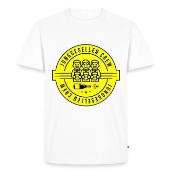 Enterrement de vie de garçon Crew Groom Enterrement de vie de garçon - T-shirt Premium bio Homme - blanc - Devant - Nico (187cm)