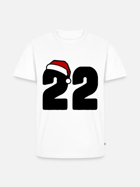 22 Number Christmas - Men's Premium Organic T-Shirt - white