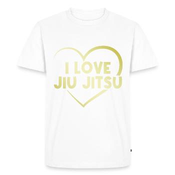 J’adore le Jiu Jitsu - T-shirt Premium bio Homme - blanc - Devant - Nico (187cm)