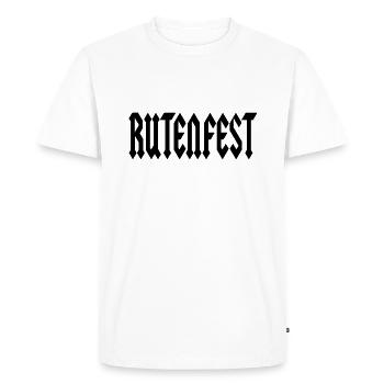 Lettrage Rutenfest Ravensburg - T-shirt Premium bio Homme - blanc - Devant - Nico (187cm)