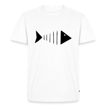 Fish Angler Fischer - T-shirt Premium bio Homme - blanc - Devant - Nico (187cm)