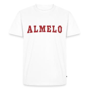 Almelo - T-shirt Premium bio Homme - blanc - Devant - Nico (187cm)