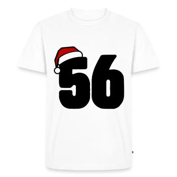 56 Number Christmas - Men's Premium Organic T-Shirt - white - Front - Nico (187cm)