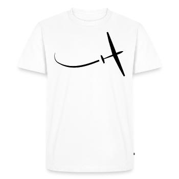 Glider Gliding Glider Glider Pilot Pilot - Men's Premium Organic T-Shirt - white - Front - Nico (187cm)
