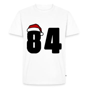 84 Number Christmas - Men's Premium Organic T-Shirt - white - Front - Nico (187cm)