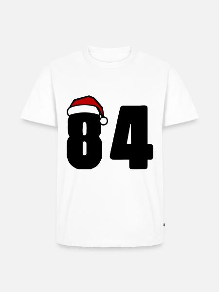 84 Number Christmas - Men's Premium Organic T-Shirt - white