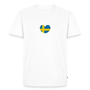 Sweden - Men's Premium Organic T-Shirt - white - Front - Nico (187cm)