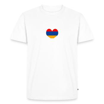 Arménie - T-shirt Premium bio Homme - blanc - Devant - Nico (187cm)