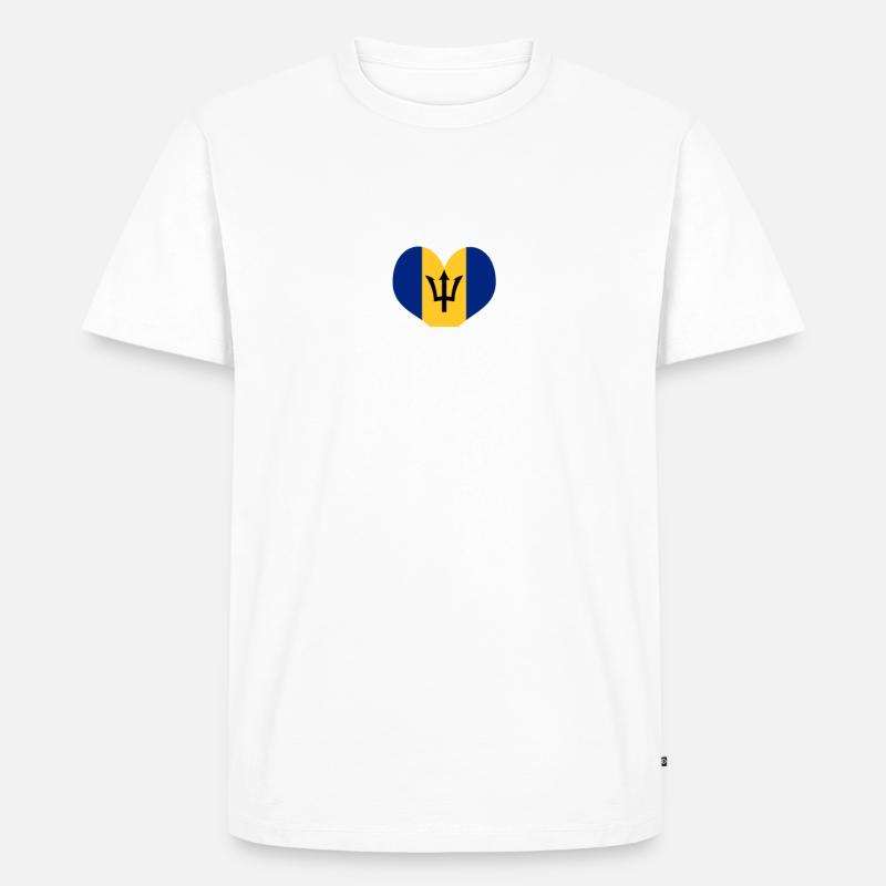 Barbados - Männer Premium Bio T-Shirt - Weiß