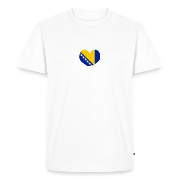 Bosnie-Herzégovine - T-shirt Premium bio Homme - blanc - Devant - Nico (187cm)