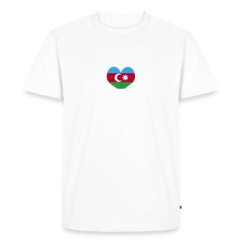 Azerbaïdjan - T-shirt Premium bio Homme - blanc - Devant - Nico (187cm)
