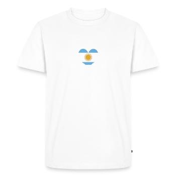 Argentina - Men's Premium Organic T-Shirt - white - Front - Nico (187cm)