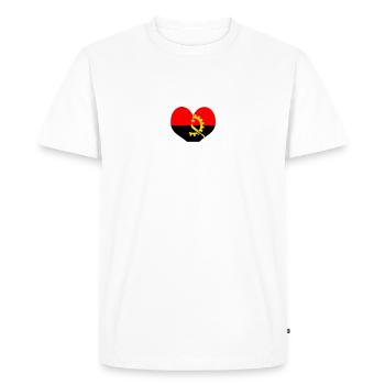Angola - T-shirt Premium bio Homme - blanc - Devant - Nico (187cm)