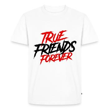 Meilleurs amis pour toujours - T-shirt Premium bio Homme - blanc - Devant - Nico (187cm)