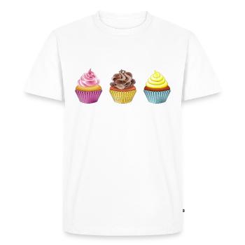 Muffins - T-shirt Premium bio Homme - blanc - Devant - Nico (187cm)