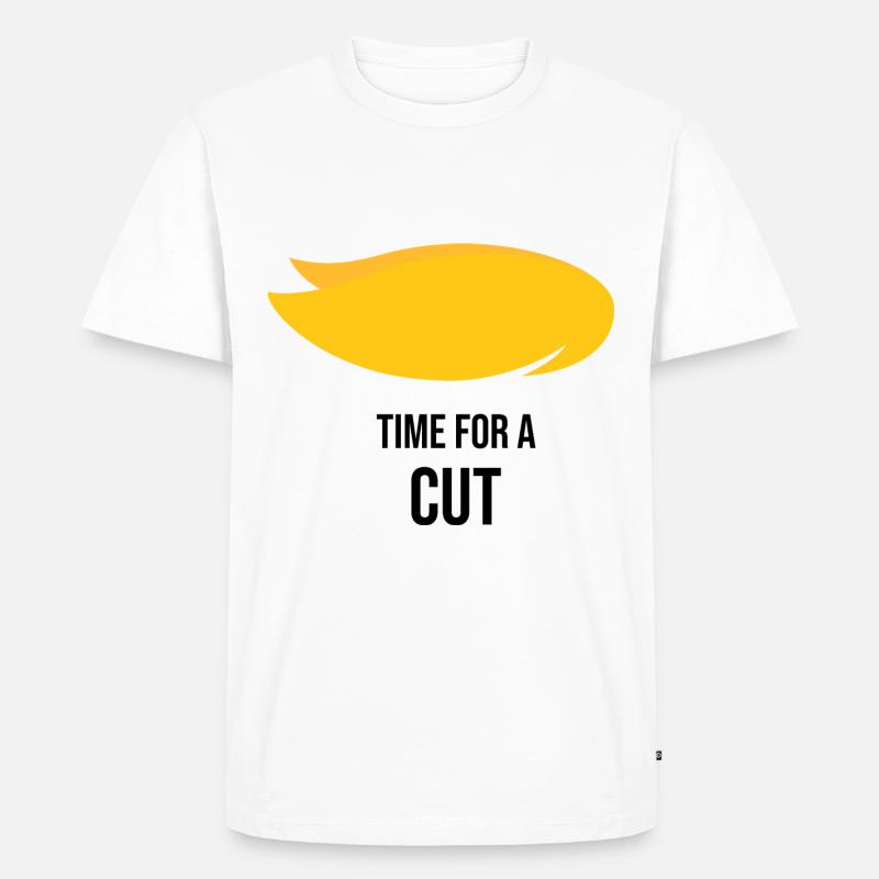 Time for a cut - Männer Premium Bio T-Shirt - Weiß