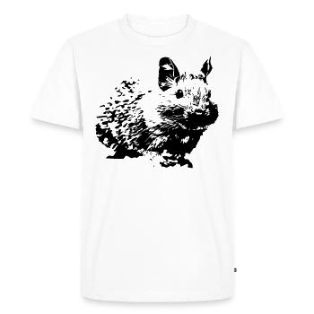 Degus | Sweet degu | Stylisé | Détenteur du cadeau - T-shirt Premium bio Homme - blanc - Devant - Nico (187cm)