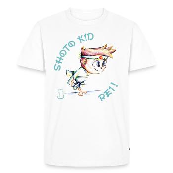 Shoto kid projeckt: La salutation - T-shirt Premium bio Homme - blanc - Devant - Nico (187cm)