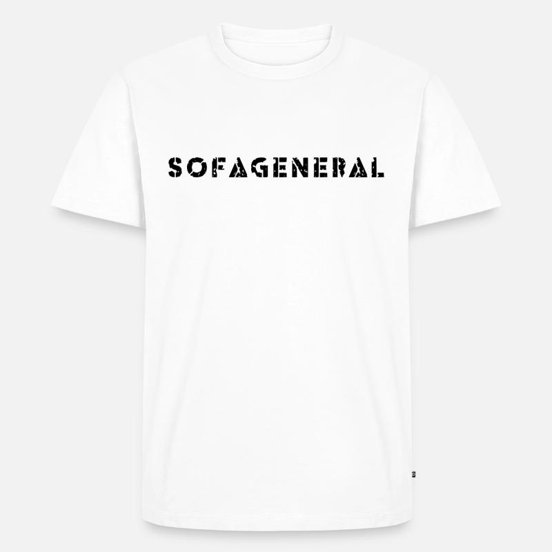 TV Chef / Sofageneral / Sofa - Männer Premium Bio T-Shirt - Weiß