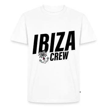 Ibiza Crew Anchor Palm Tree Heart Love - Men's Premium Organic T-Shirt - white - Front - Nico (187cm)