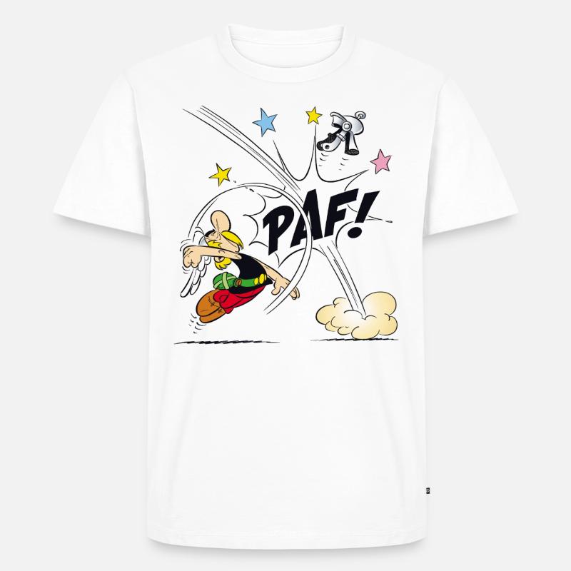 Asterix & Obelix - Asterix Faust - Männer Premium Bio T-Shirt - Weiß