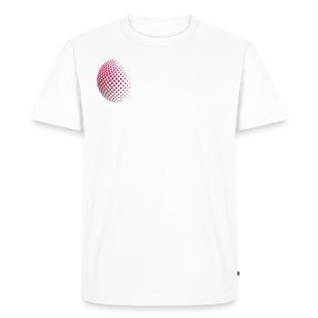 cercle assembler - T-shirt Premium bio Homme - blanc - Devant - Nico (187cm)