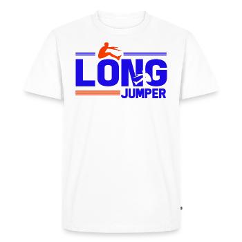 Long jumper long jump triple jump gift idea - Men's Premium Organic T-Shirt - white - Front - Nico (187cm)