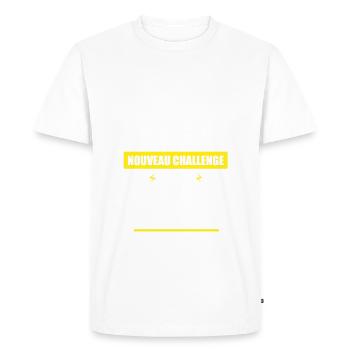FUTUR PAPY - T-shirt Premium bio Homme - blanc - Devant - Nico (187cm)