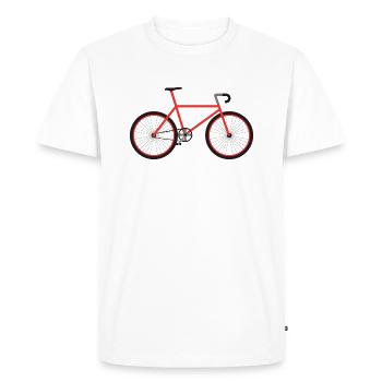 bike cyclist t-shirt cycling bike - Men's Premium Organic T-Shirt - white - Front - Nico (187cm)