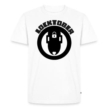 Conception de Locktober - T-shirt Premium bio Homme - blanc - Devant - Nico (187cm)