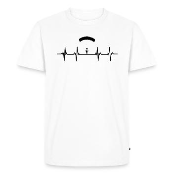 Parachutes Skydiving Skydivers - Men's Premium Organic T-Shirt - white - Front - Nico (187cm)